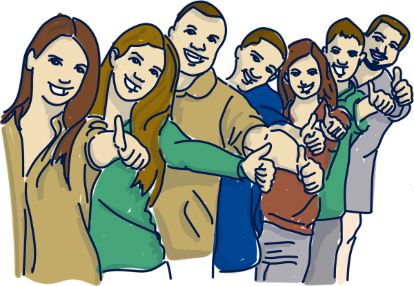 Нарисовать коллектив