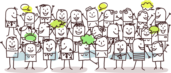 Человечки в стиле Flat