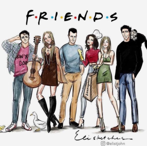 Френдс сериал арт