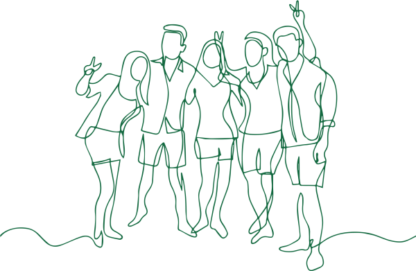 Много друзей рисунок