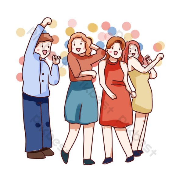 Аниме друзья черно белые