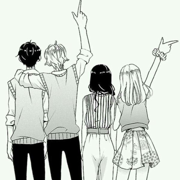 Мультяшная компания людей