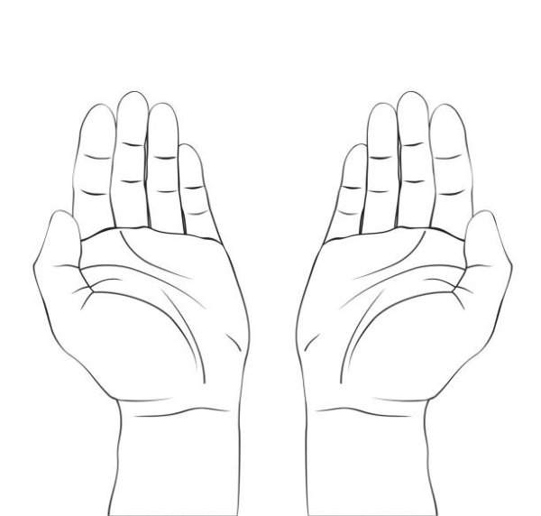 Графическое изображение рук