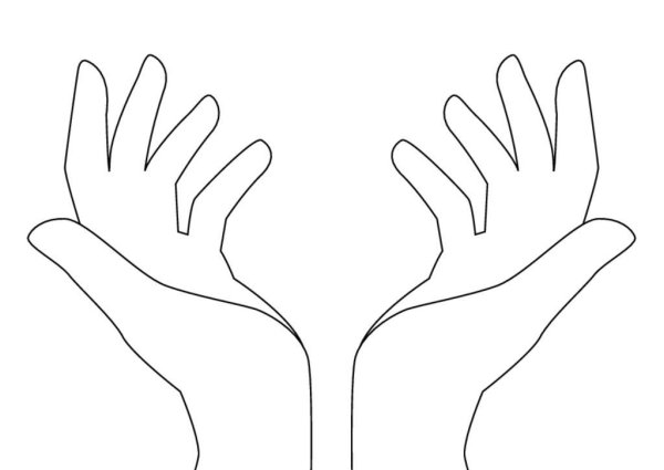 Раскрытые ладони символ