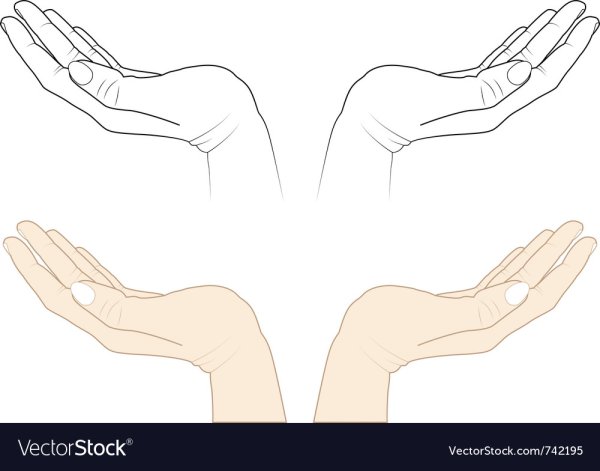 Ладонь раскраска для детей