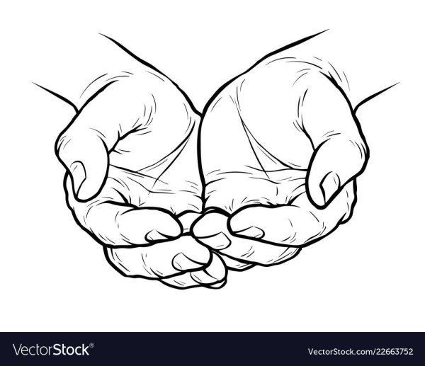 Раскрытые ладони символ