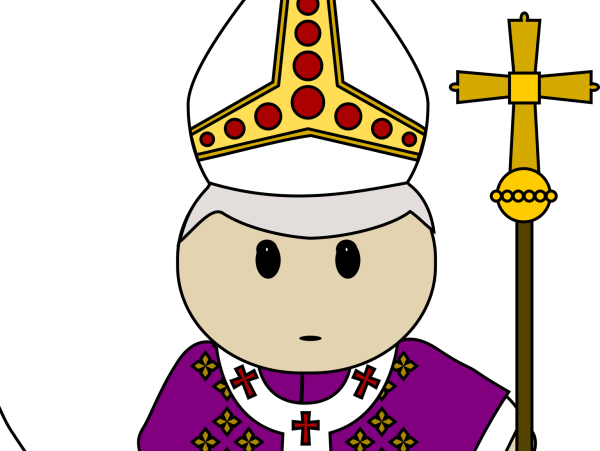 Cartoon папа Римский