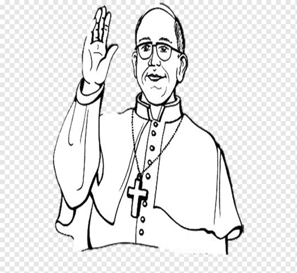 Папа Римский раскраска