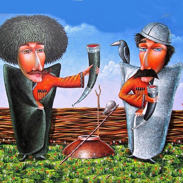 Шарж на Кикабидзе