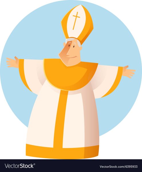 Папа Франциск рисунок