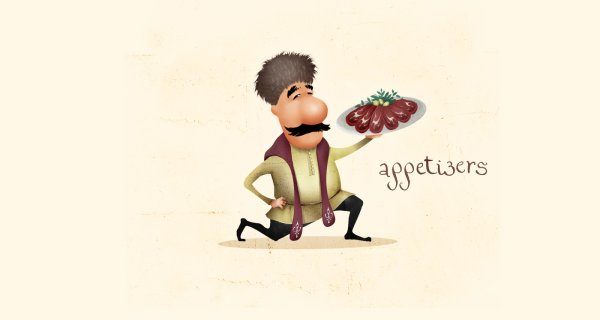 Повар грузин вектор