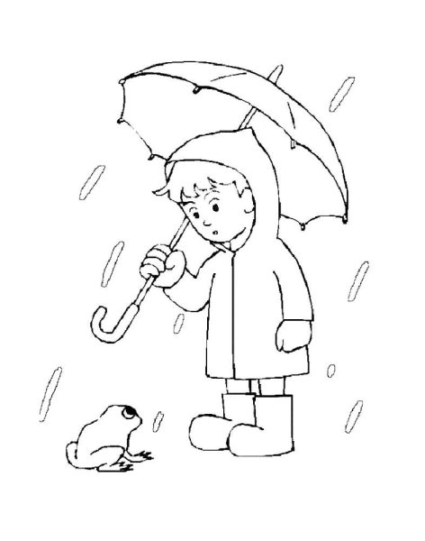 Осень раскраска для детей