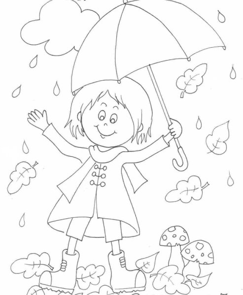 Еж раскраска