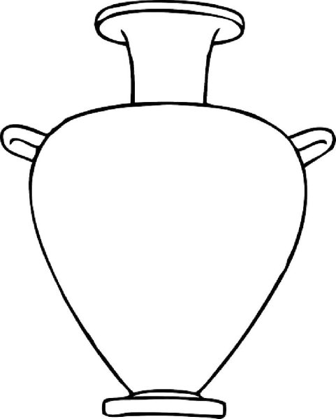 Ваза раскраска