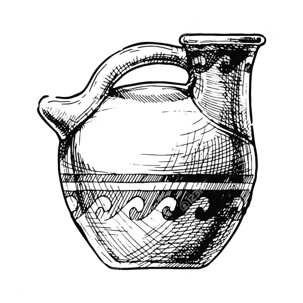 Эскиз древнегреческой Амфоры