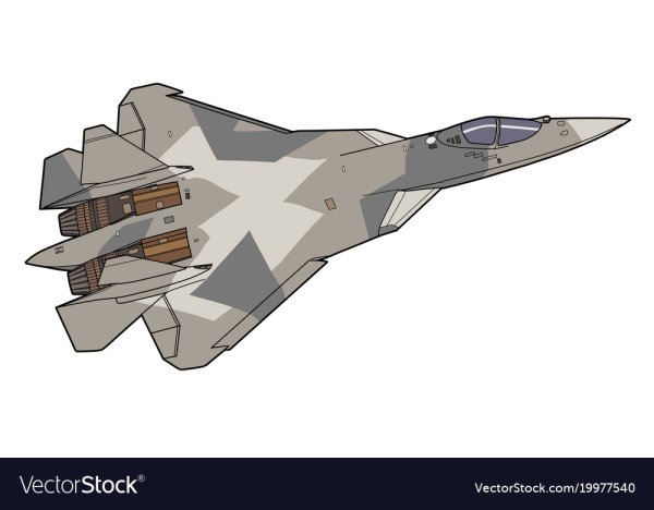 Су-57 векторное изображение