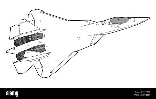 Су 57 раскраска