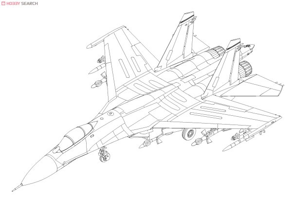 Раскраска самолет истребитель Су-24