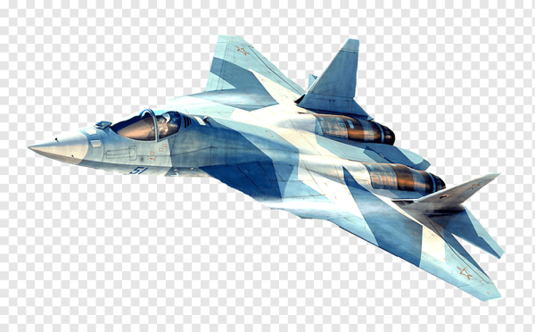 Военный истребитель на белом фоне