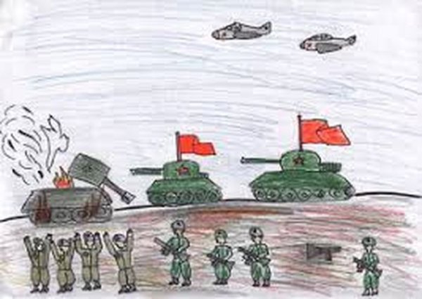 Рисунок о войне 2 класс