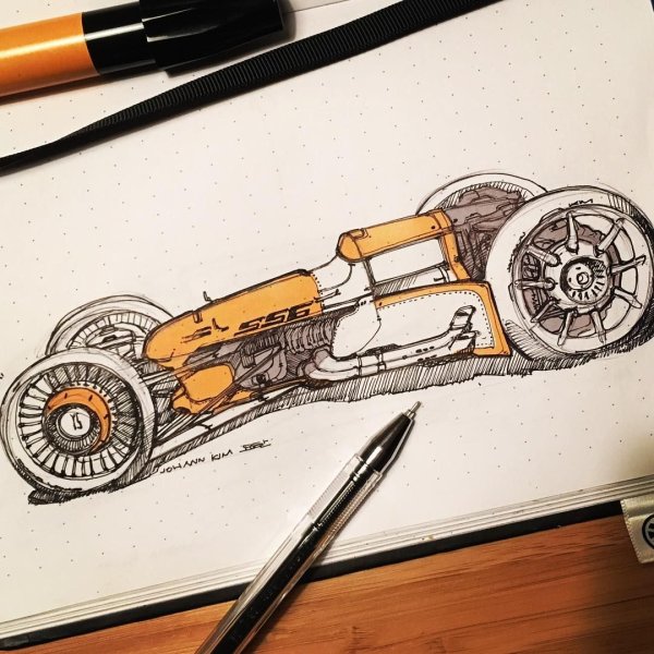 Harley Davidson скетч