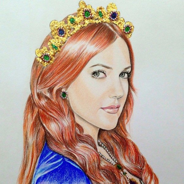 Хюррем Султан карандашом