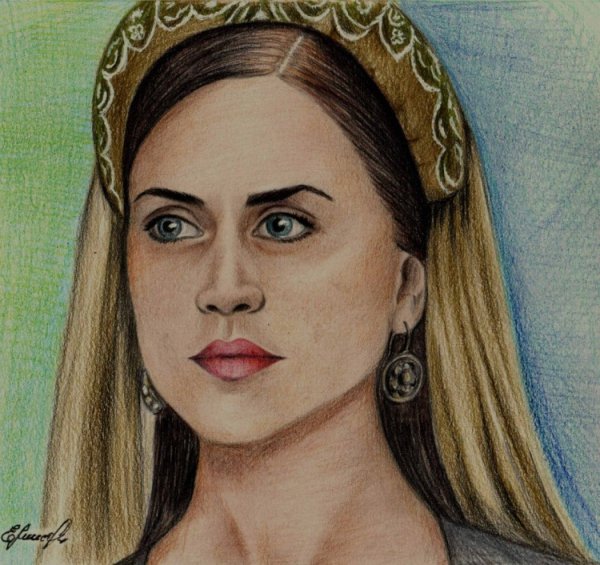 Кесем Султан карандашом