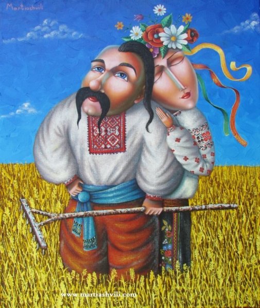 Украинка в венке