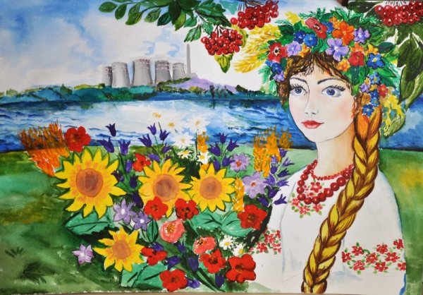 Украиночка рисунок