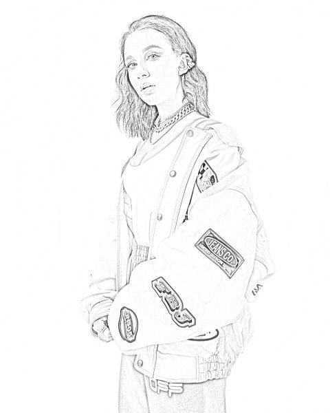 Раскраска певица Билли Айлиш