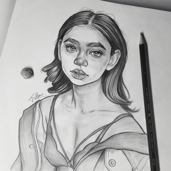 Мия Бойко рисунок карандашом