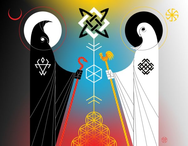 Чернобог Славянский Бог символ