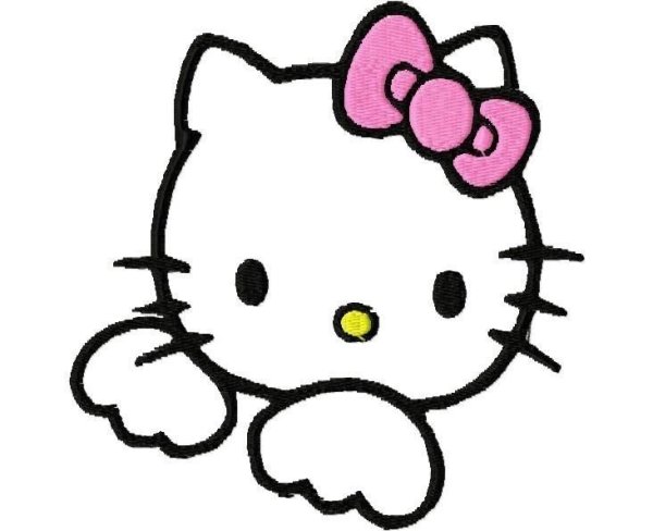 Hello Kitty трафарет