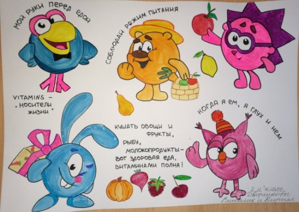 Здоровый образ жизни рисунок Смешарики