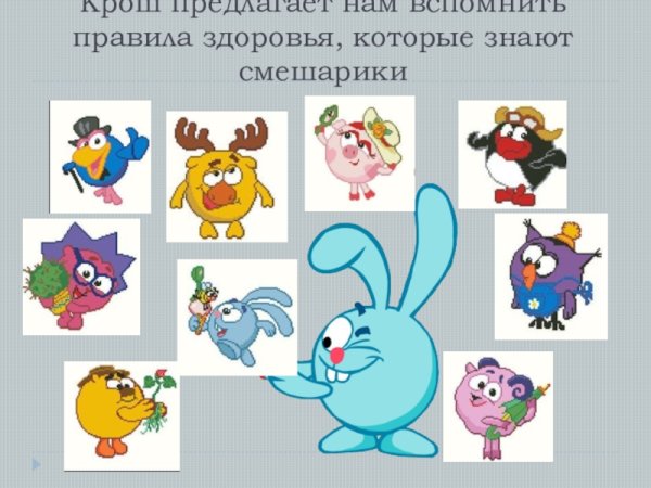 Рисунок на тему здоровый образ жизни Смешарики