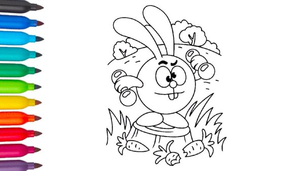 Плакат на тему здоровый образ жизни Смешарики