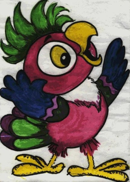 Попугай из мультика Кеша