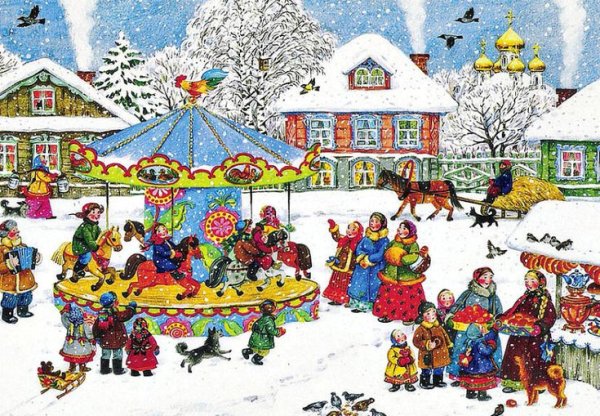 Художница Елена Уварова Рождество