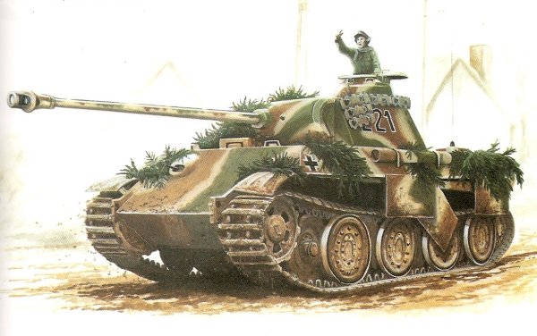 Нарисовать танк пантера