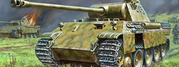 Как нарисовать немецкий танк пантера