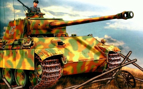 Танк пантера с боку