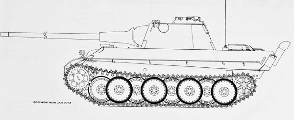 Рисунок танка пантера