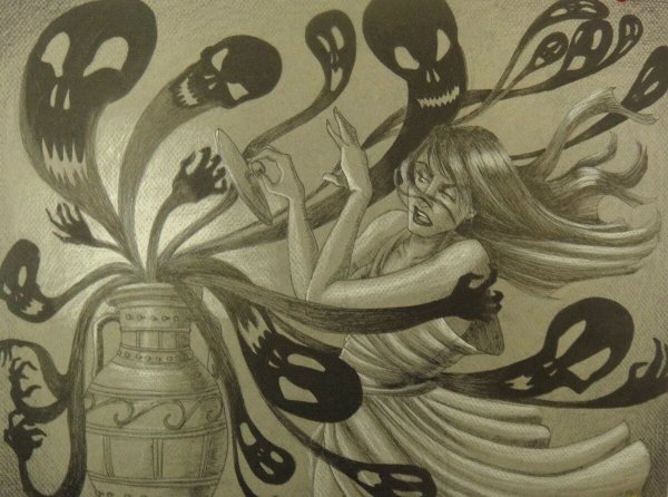 Ящик Пандоры тату