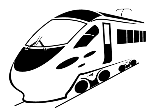 Скоростной поезд раскраска