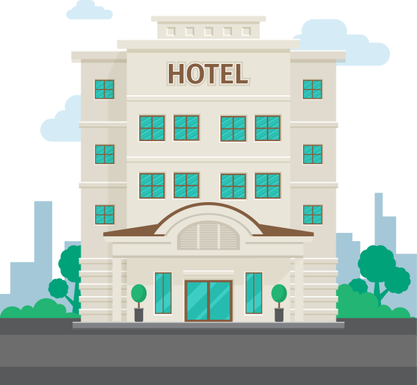 Нарисовать отель