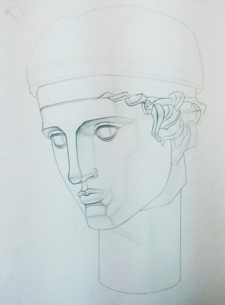 Диадумен гипсовая голова