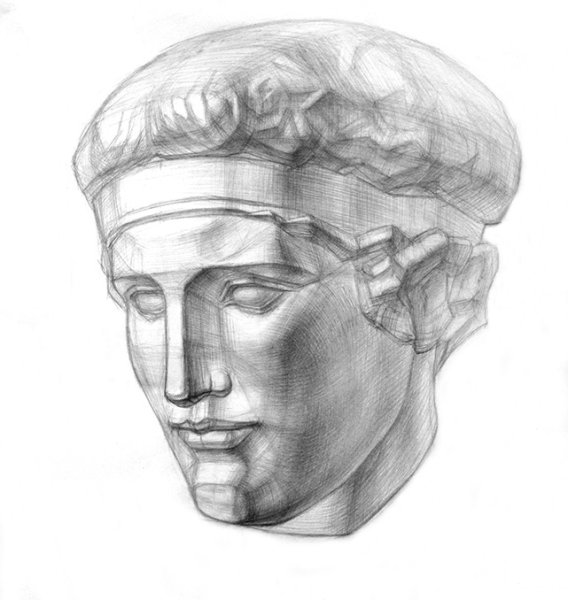 Гипсовая голова Диадумена