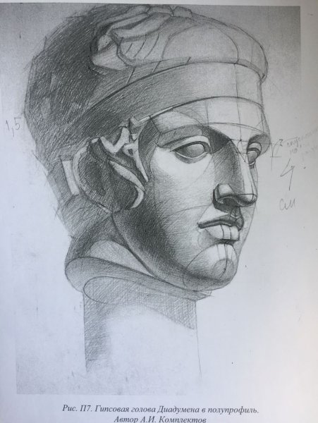 Гипсовая голова Диадумена