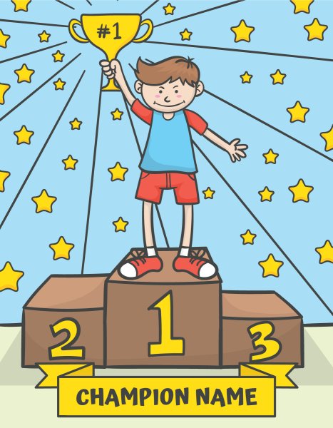 Чемпионы Рисованные