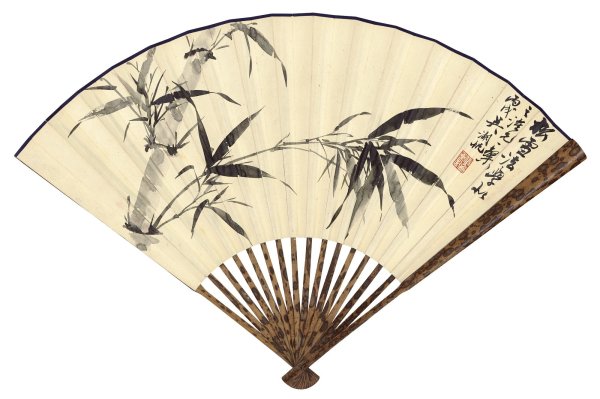 Веер с надписью